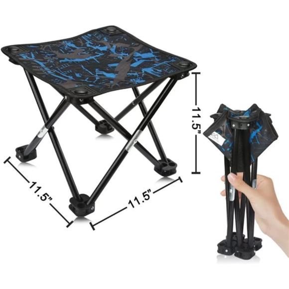 Camping Stool Portable Folding Stool Portable Chair Mini Foldable Stool - Picture 1 of 5